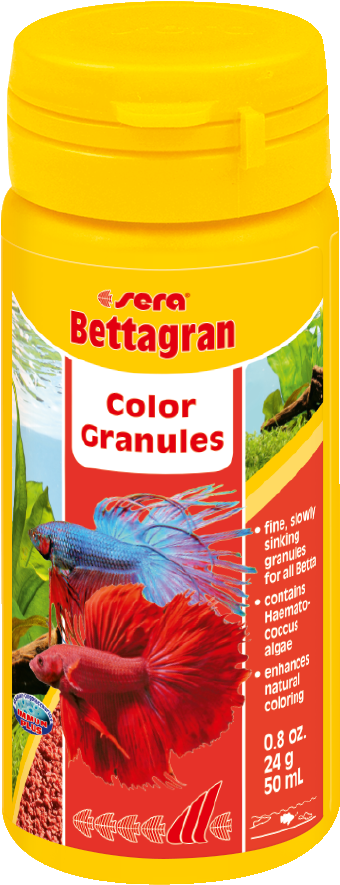 Sera Bettgran Color Granules Betta Fish Food Container