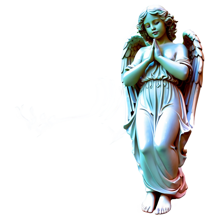 Serene Angel Sculpture Png Hft