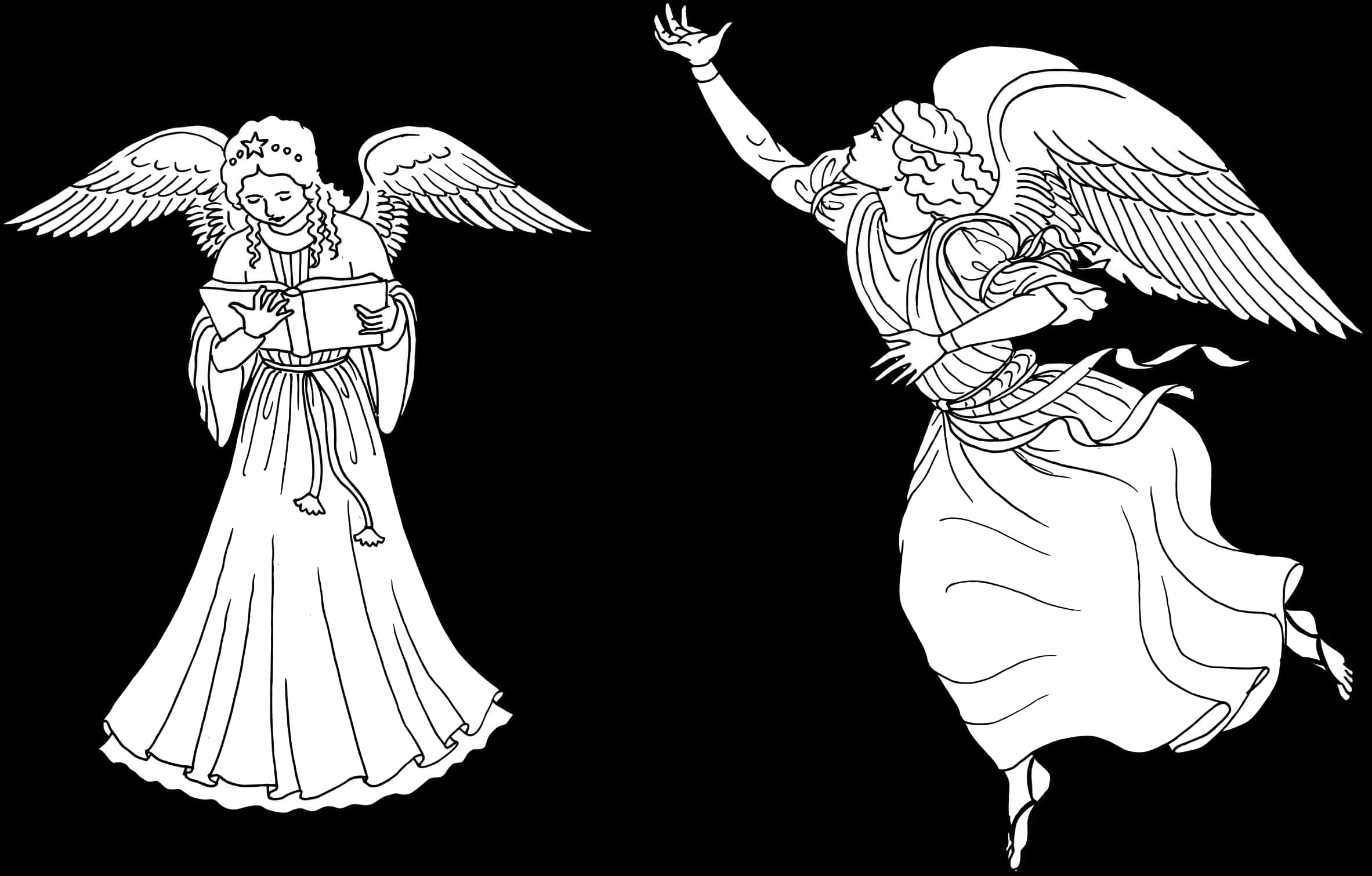 Serene Angels Illustration