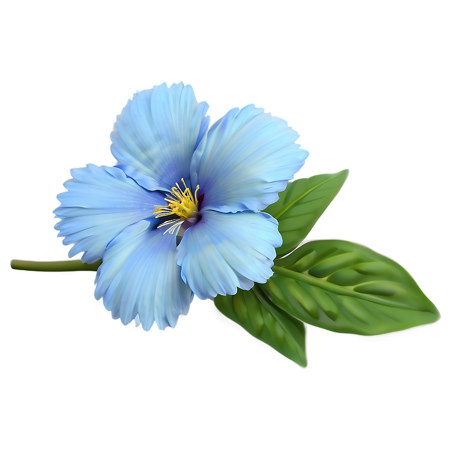 Serene Blue Flower Png 05242024