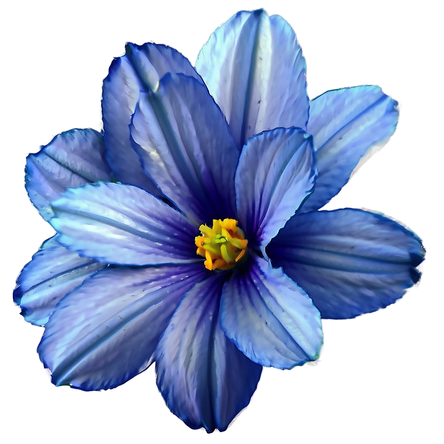 Serene Blue Flower Png 90