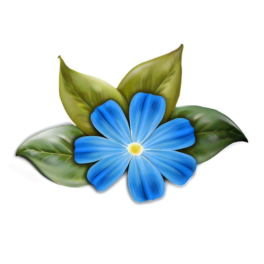 Serene Blue Flower Png Jsn