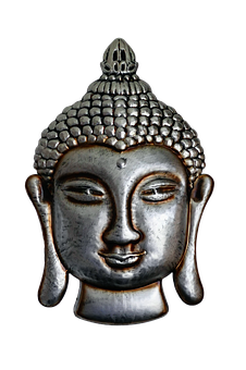 Serene Buddha Head Sculpture