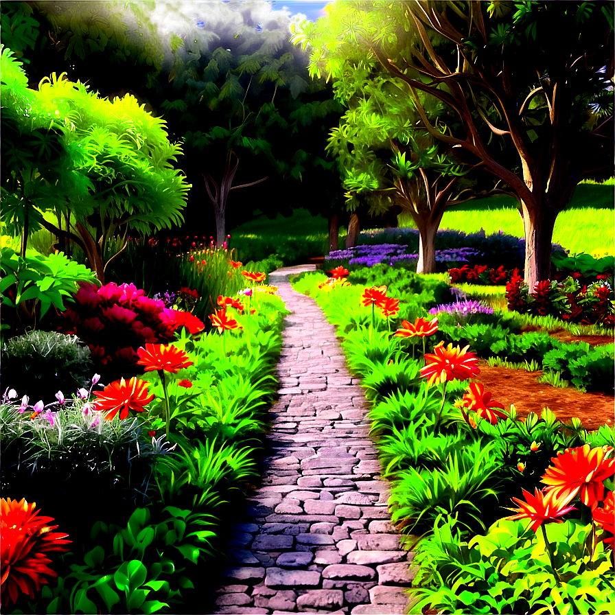 Serene Garden Trail Png 78