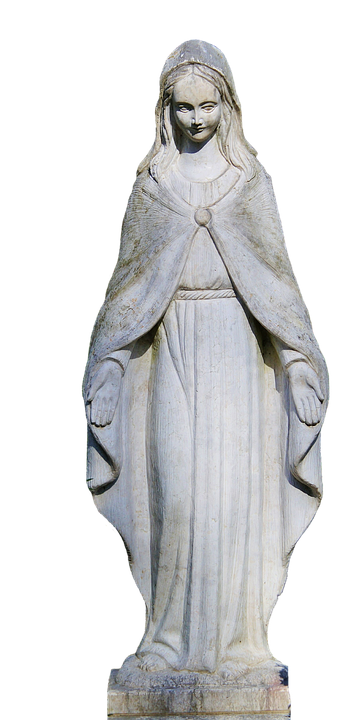 Serene Mary Statue