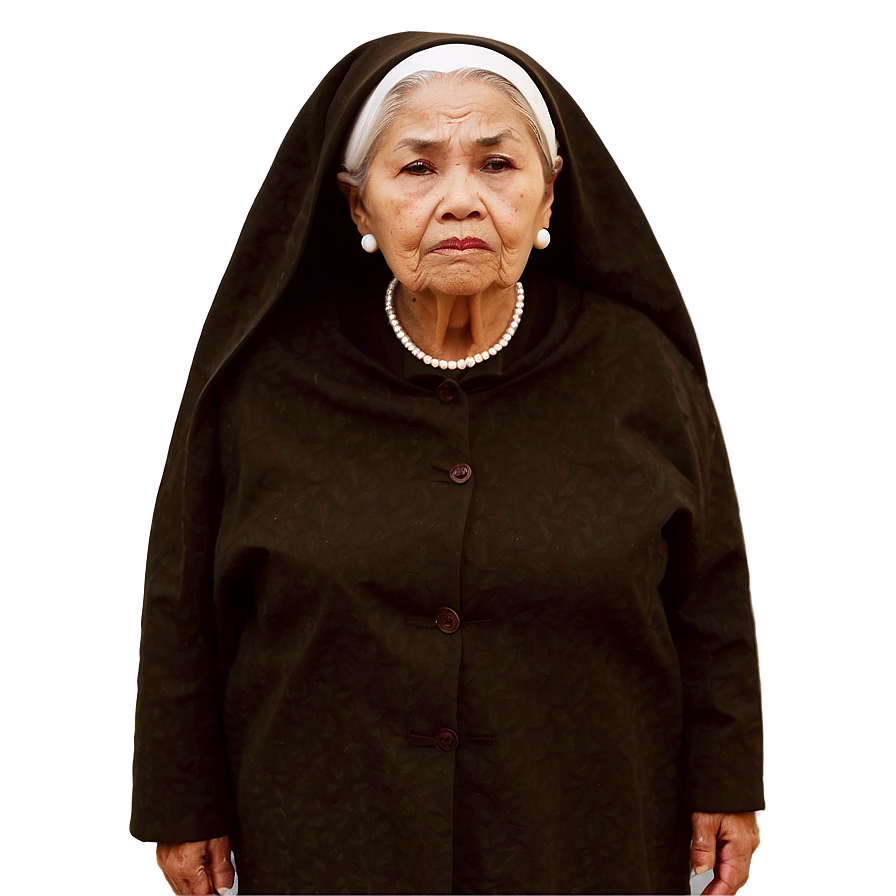 Serene Old Woman Png 93