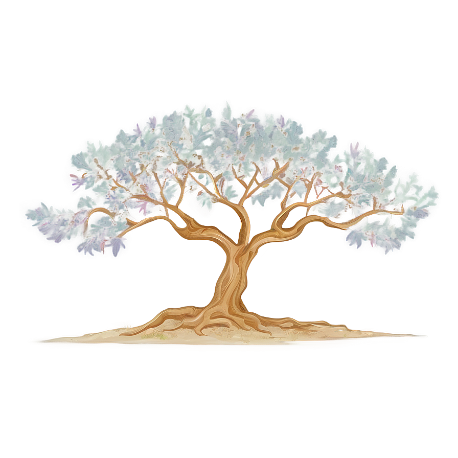 Serene Tree Outline Png Pjx