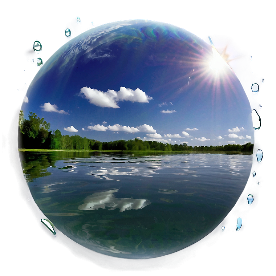 Serene Water Reflection Effect Png 84