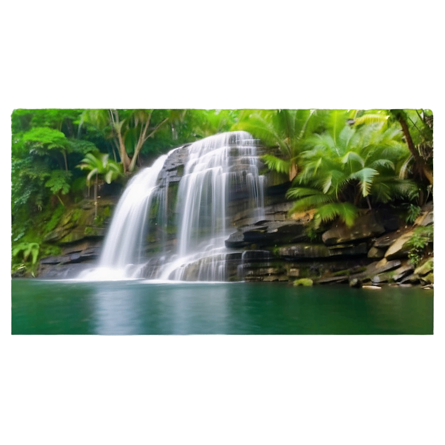 Serene Waterfall Landscape Png 31