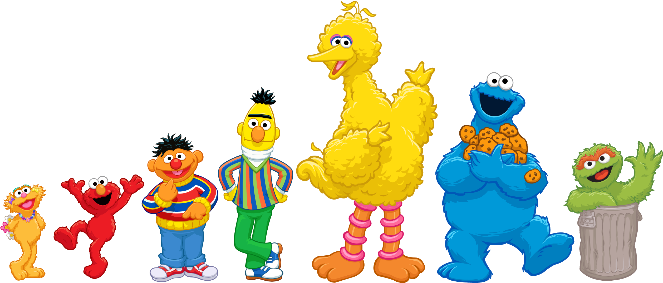 Sesame Street Characters Lineup