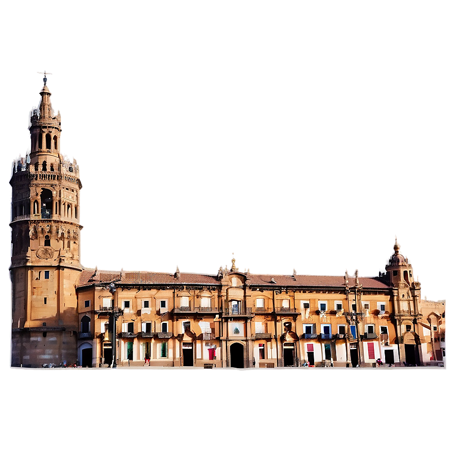 Sevilla Golden Hour Cityscape Png Epr96