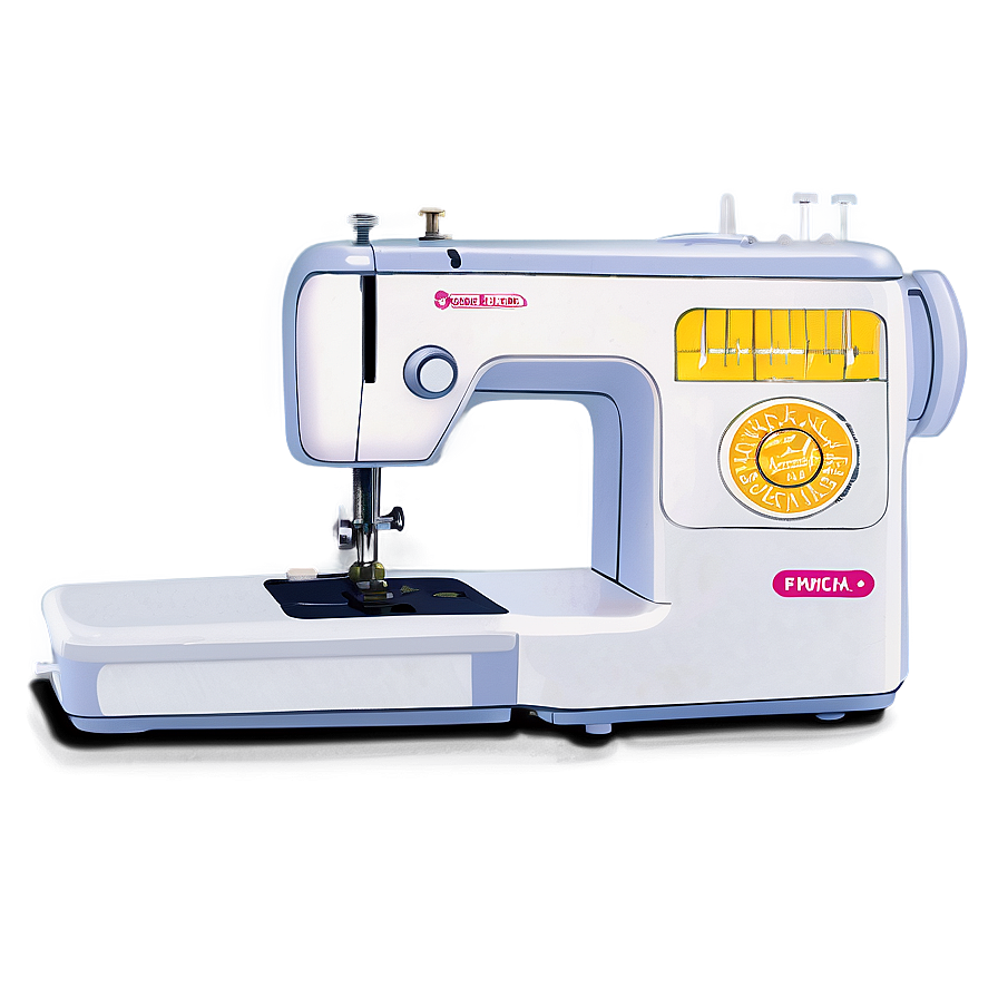 Sewing Machine With Fabric Png 05252024