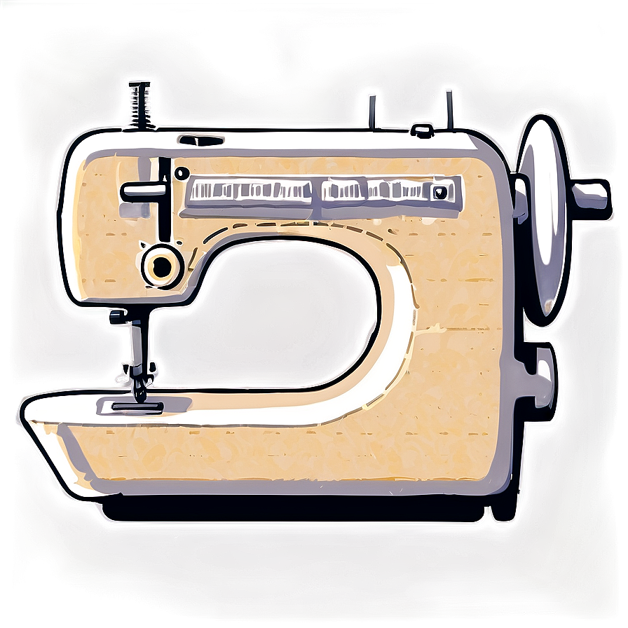 Sewing Machine With Fabric Png Ywt