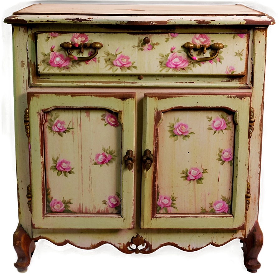 Shabby Chic Cabinet Png 06122024