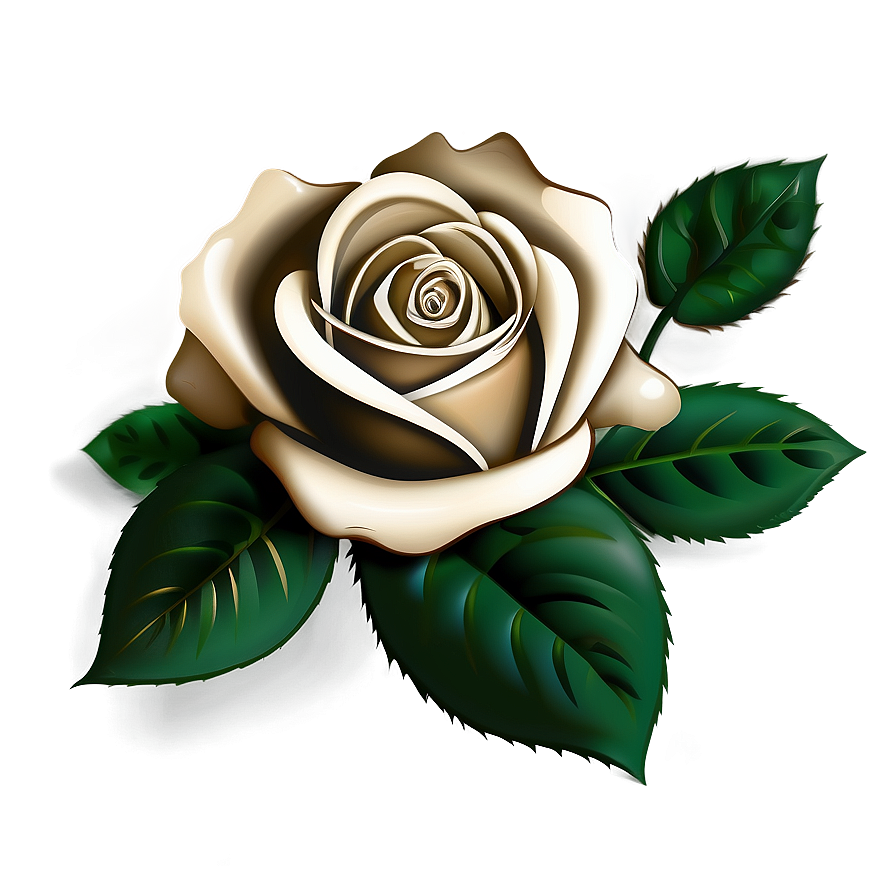 Shaded Rose Clipart Png 35