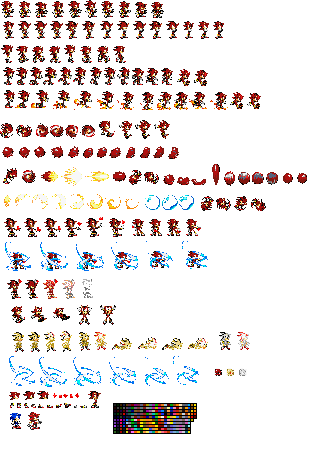 Shadow_ Hedgehog_ Sprite_ Sheet