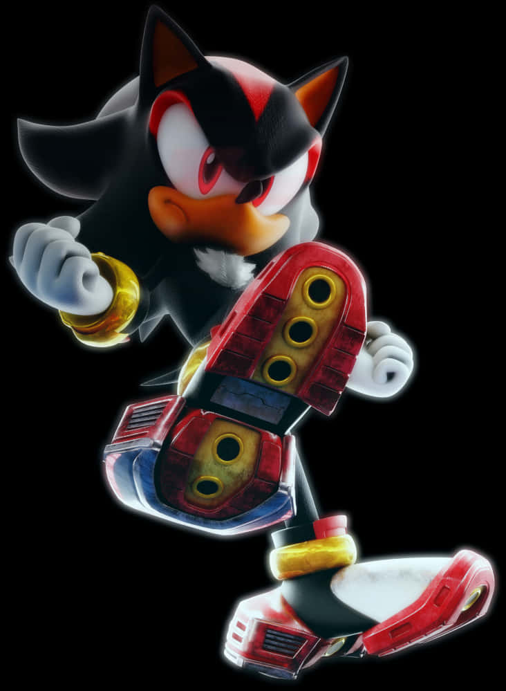 Shadow The Hedgehog Action Pose