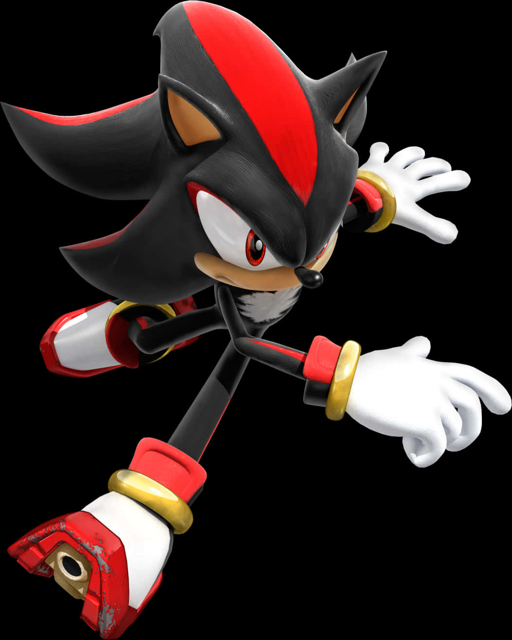 Shadow The Hedgehog Character Pose