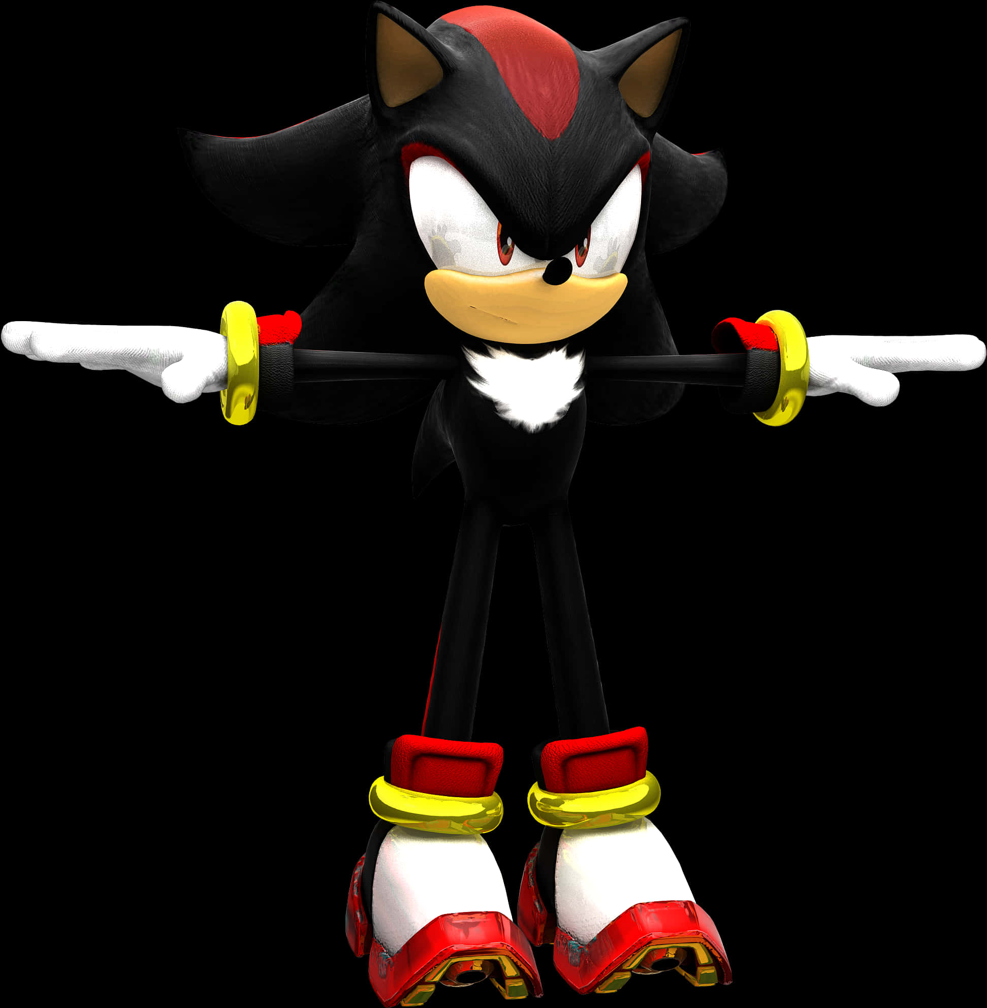 Shadow The Hedgehog Standing Pose