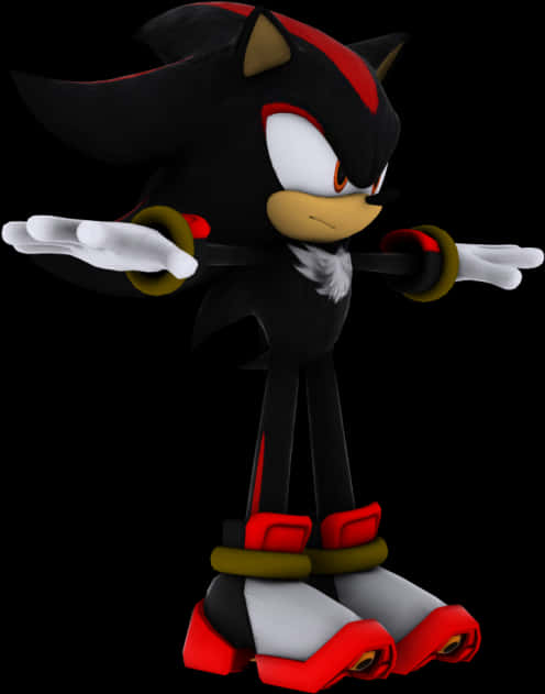 Shadow The Hedgehog Standing Pose