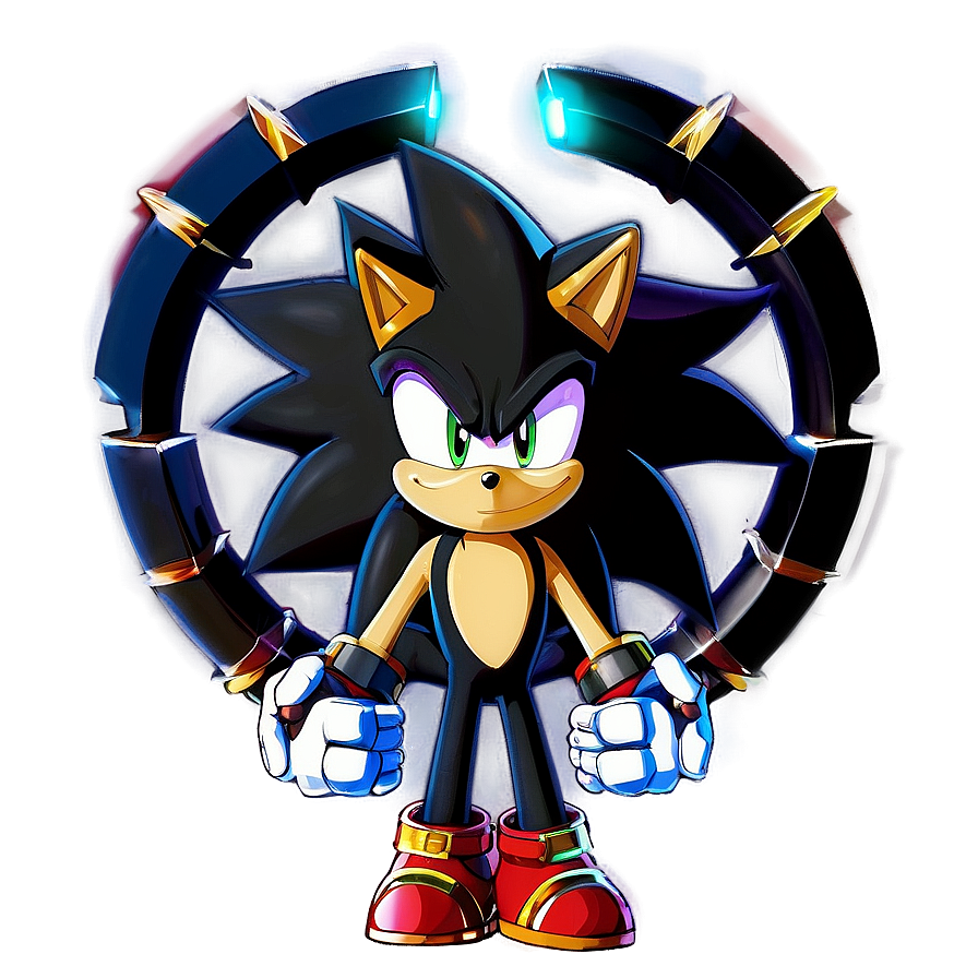 Shadow The Hedgehog With Rings Png 05232024