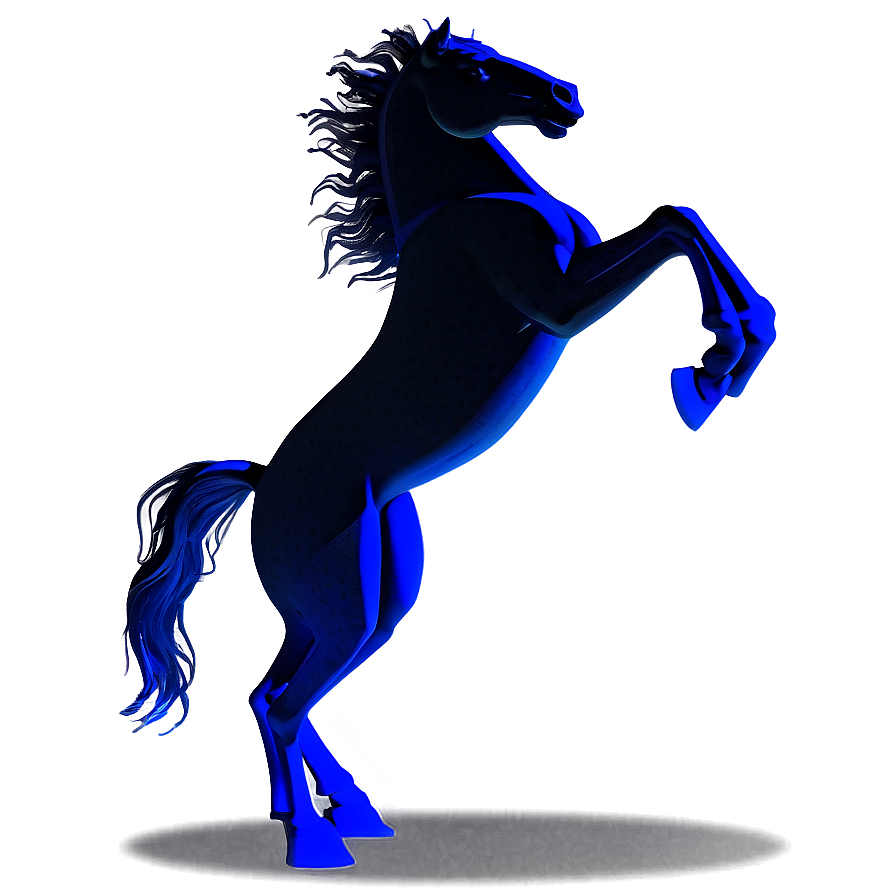 Shadowy Black Horse Figure Png 06262024