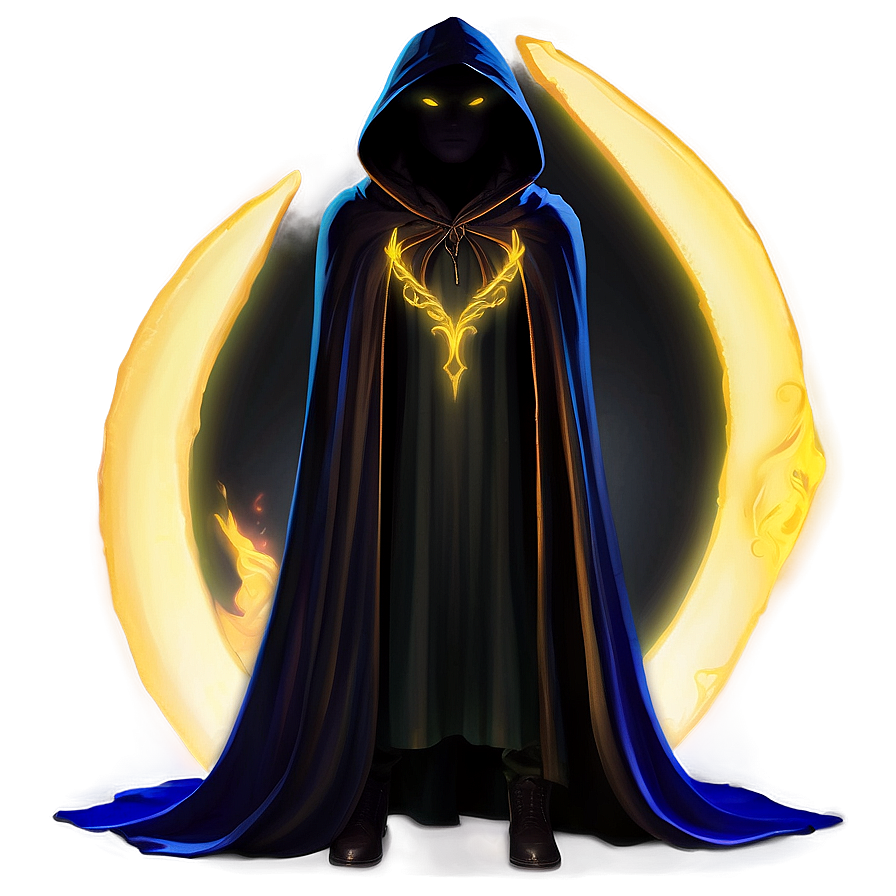 Shadowy Dark Magic Cloak Png 97