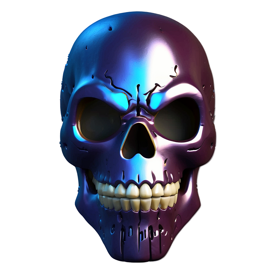 Shadowy Purple Skull Trooper Figure Png War80