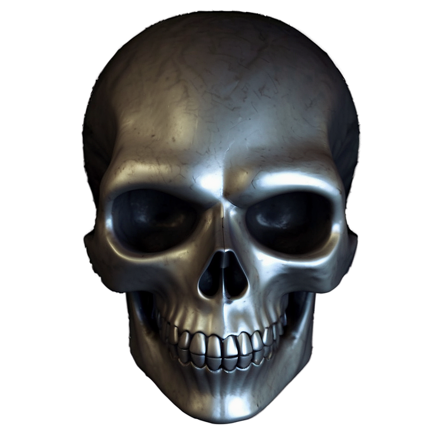 Shadowy Skull Representation Png A