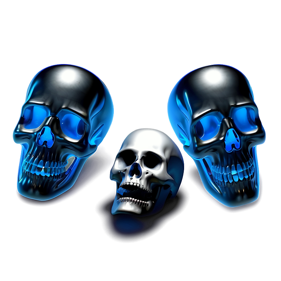 Shadowy Skull Representation Png B