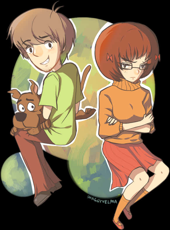 Shaggy Scoobyand Velma Artwork