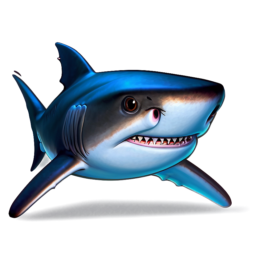 Shark Cartoon With Glasses Png 97