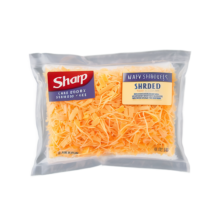 Sharp Cheddar Shredded Cheese Png Nae25