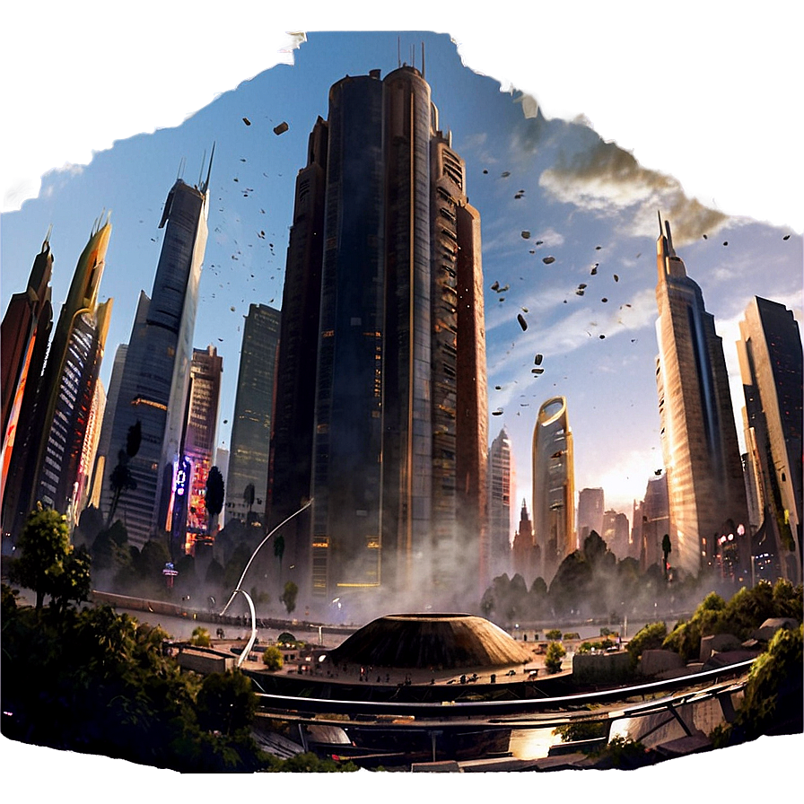 Shattered City Panorama Png 06262024