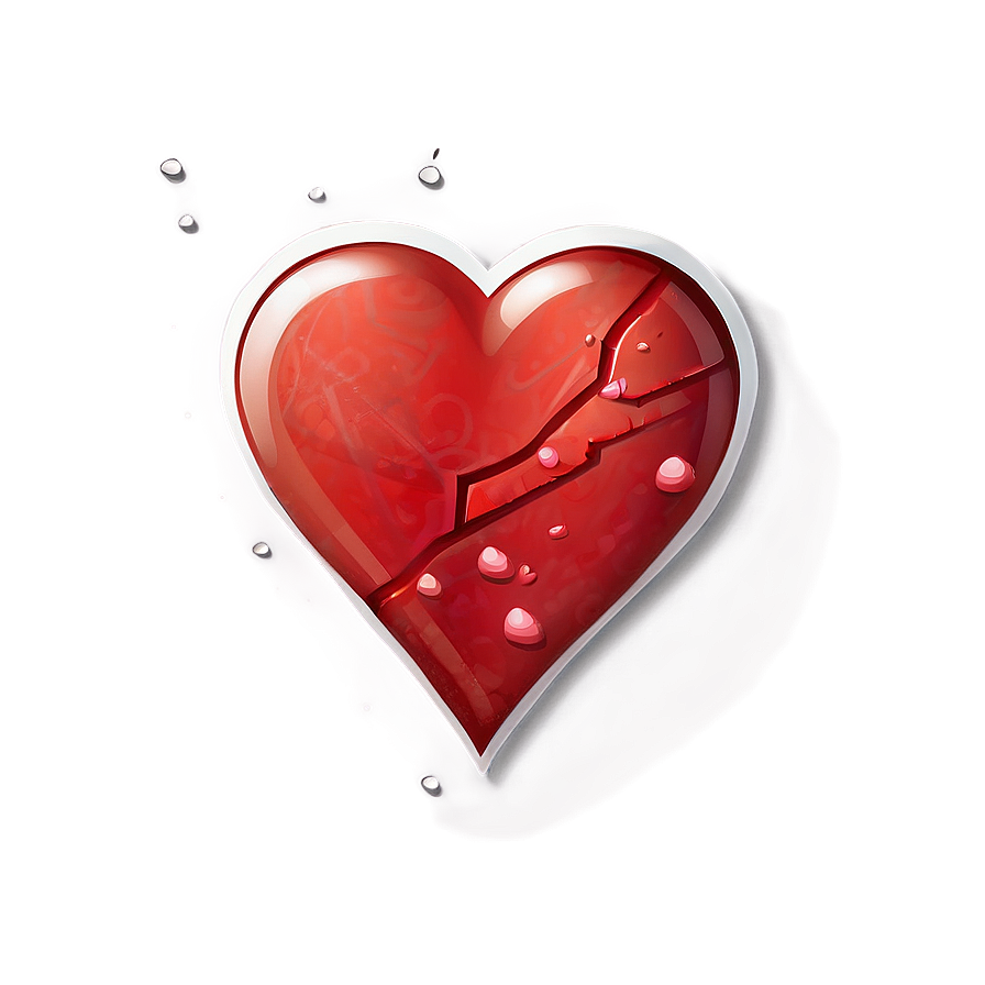 Shattered Heart Emoji Png 06122024