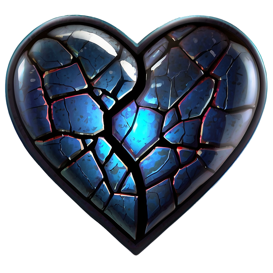Shattered Heart Icon Png Gax