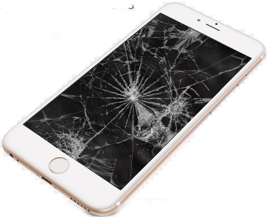 Shattered Smartphone Screen