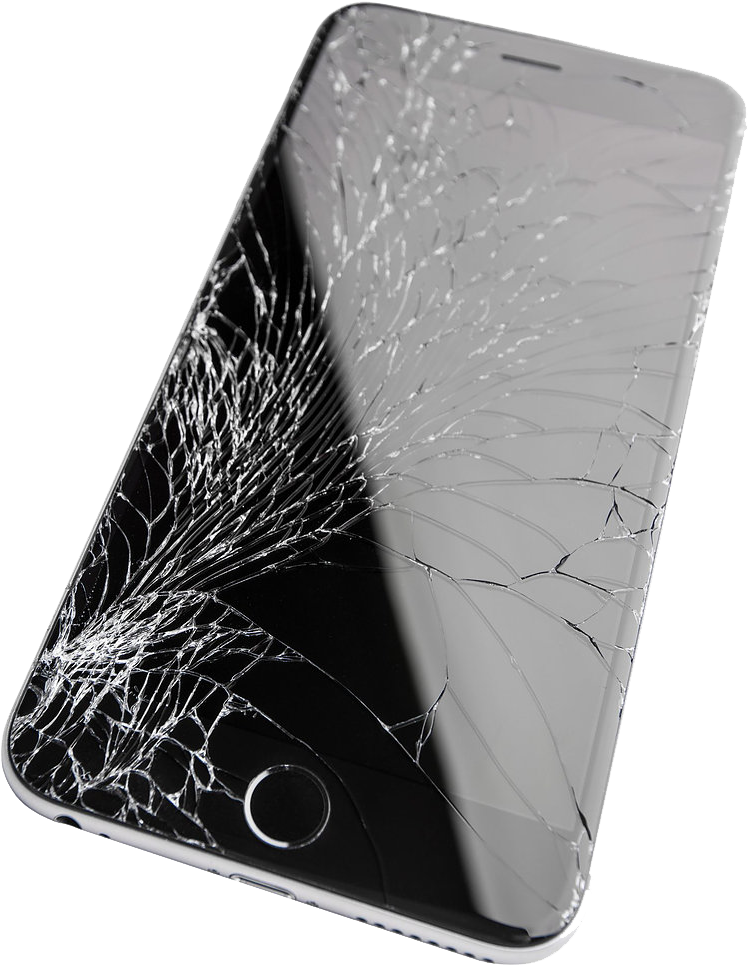 Shattered Smartphone Screen