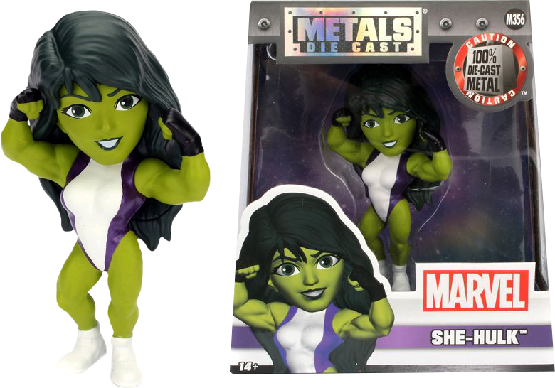 She Hulk Metals Die Cast Figure Packaging