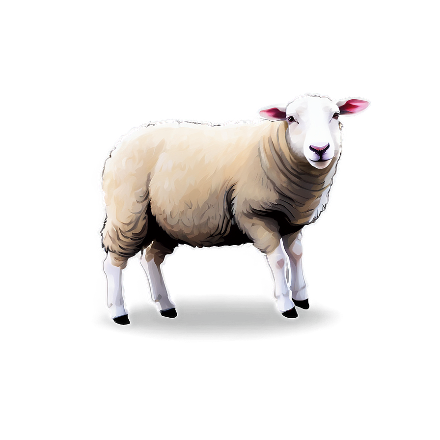 Sheep Drawing Png 05232024