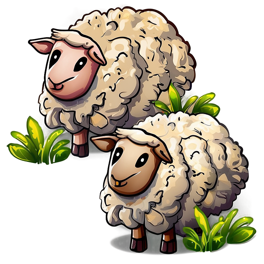 Sheep With Wool Png Wtm