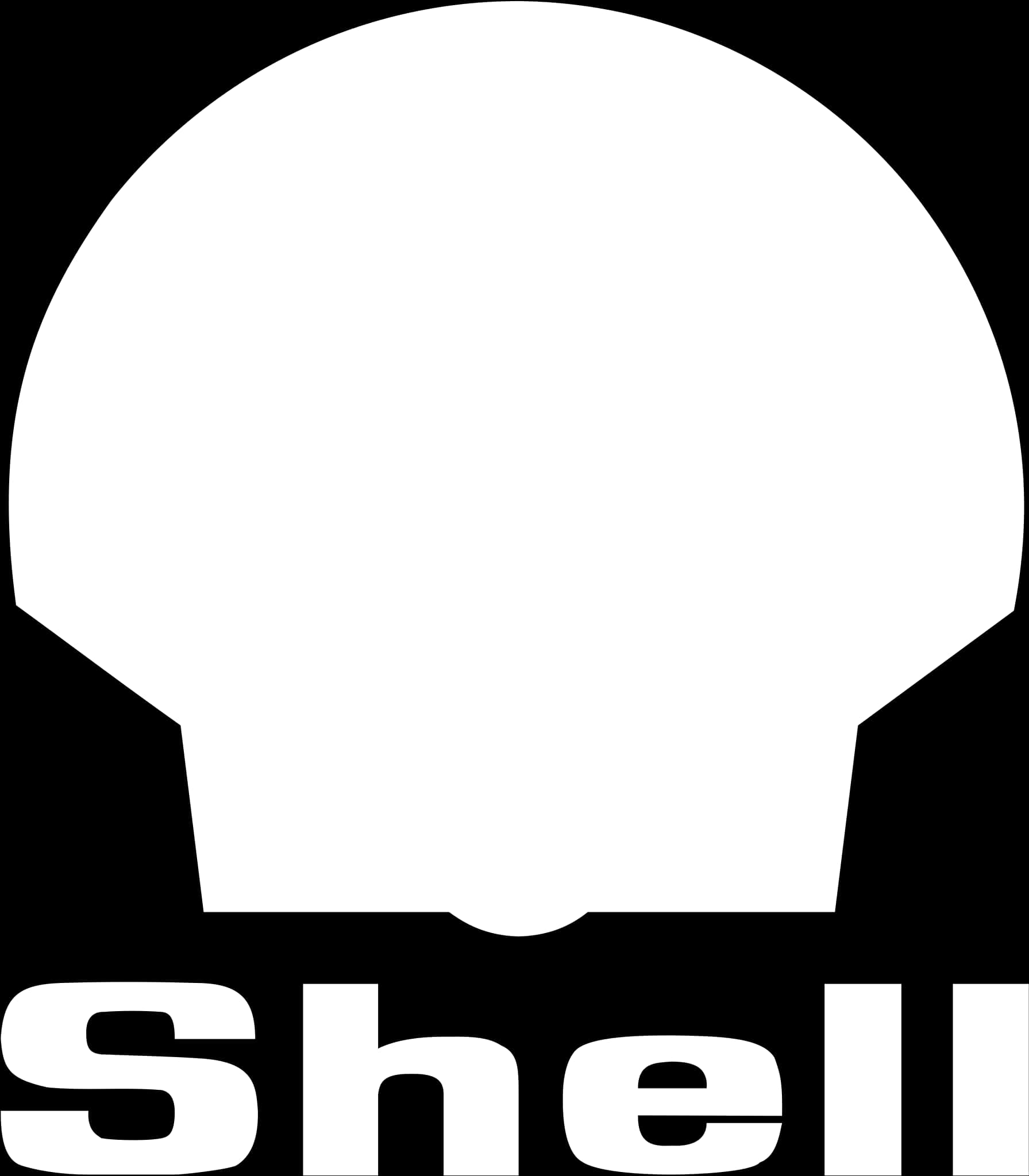 Shell Logo Blackand White
