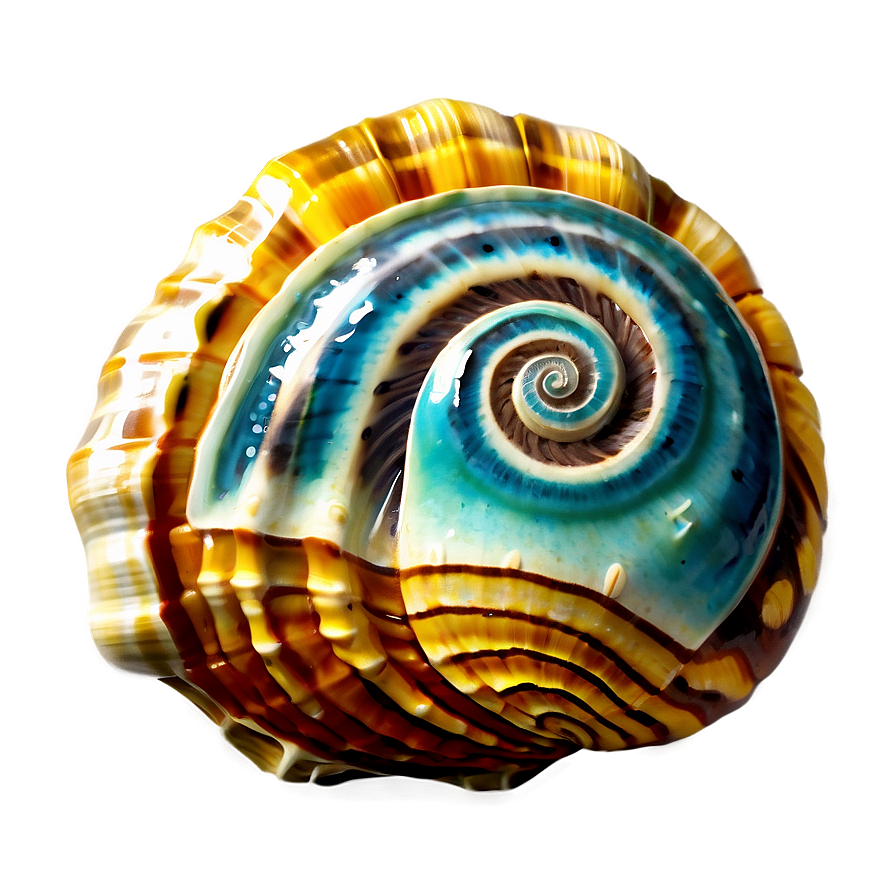 Shell With Ocean Background Png Hwq24