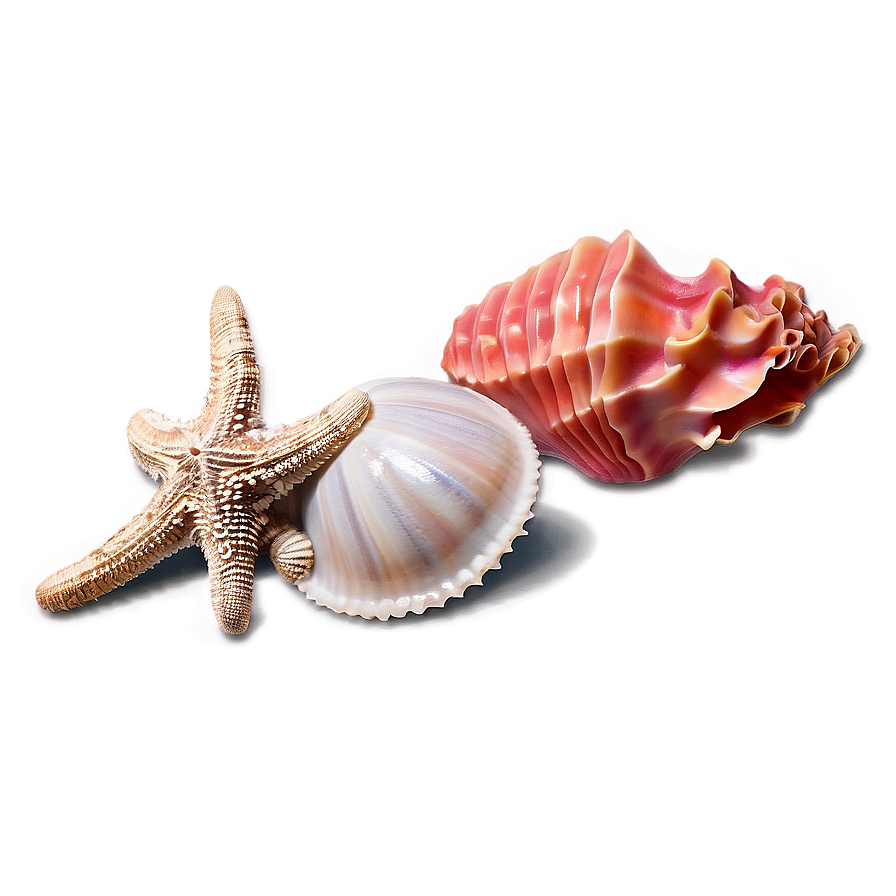 Shells And Coral Png Ful