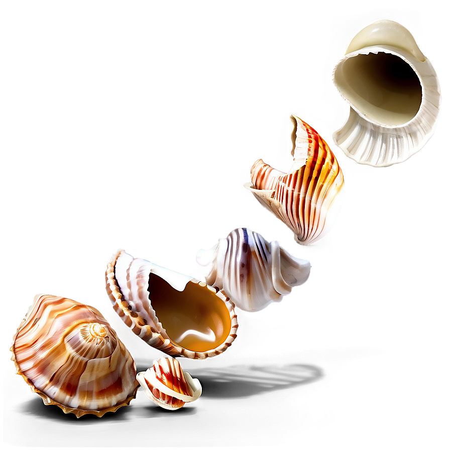 Shells Collection Display Png Gak