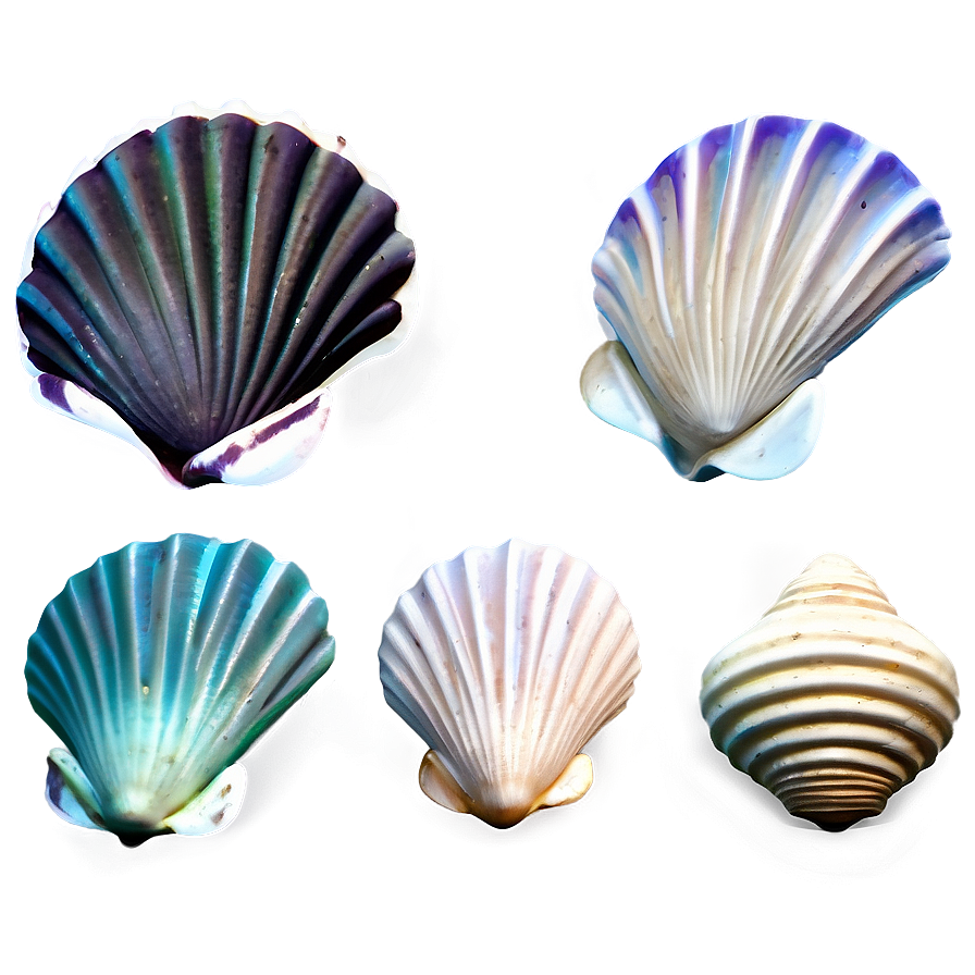 Shells With Aquatic Plants Png Wei