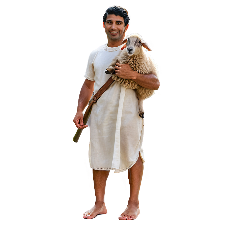 Shepherd And Sheep Png 05232024