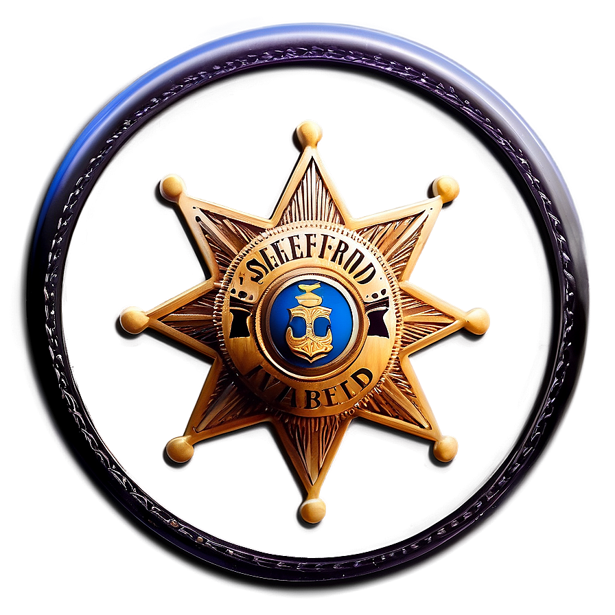 Sheriff Badge Graphic Png 05252024