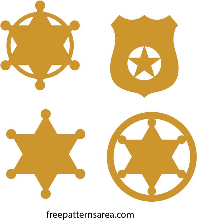 Sheriff Badges Vector Designs