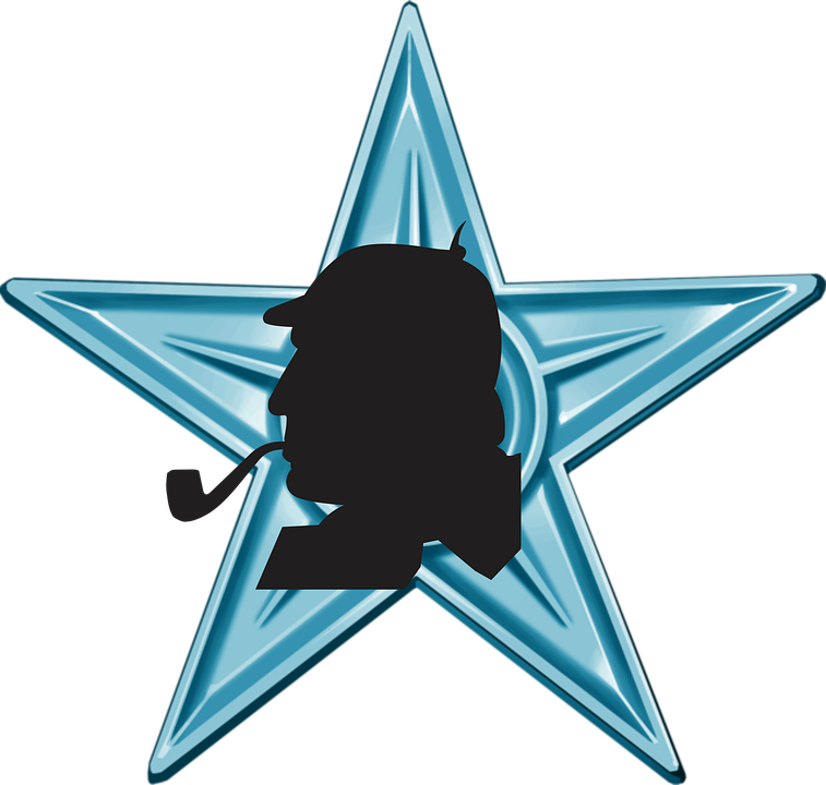 Sherlock Holmes Silhouette Star